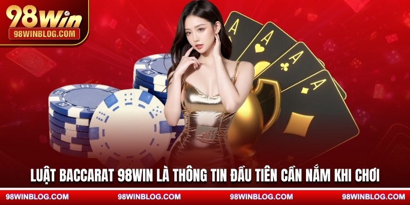 Luật Baccarat 98WIN là thông tin đầu tiên cần nắm khi chơi